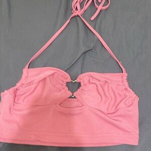 Pink SHEIN Heart Crop Top
